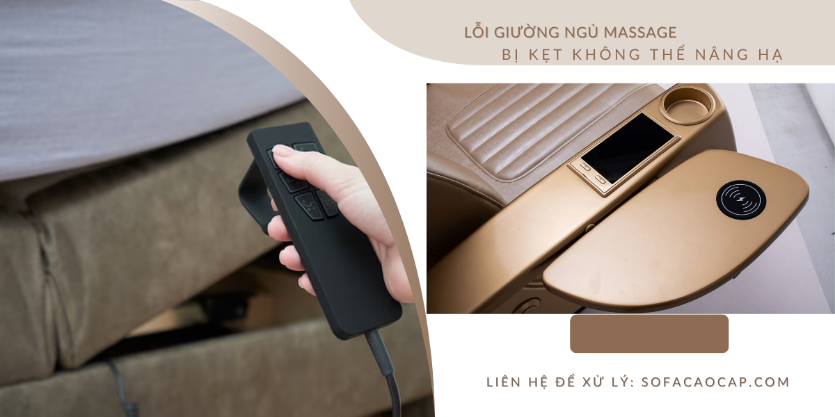 Giường ngủ thông minh tích hợp massage gặp lỗi bị kẹt, không thể nâng hạ