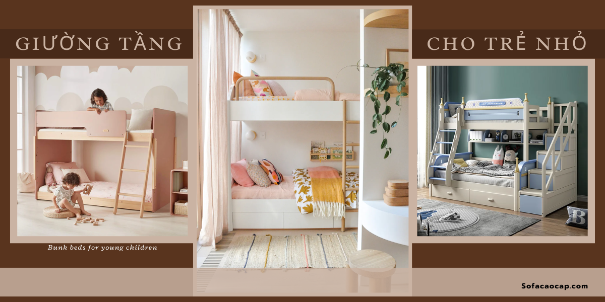 Giường tầng cho bé đảm bảo an toàn và chắc chắn