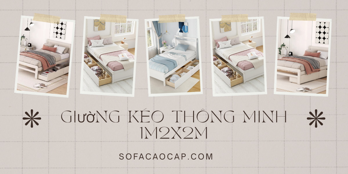 Giường ngủ thông minh đa năng giúp tiết kiệm tối đa diện tích