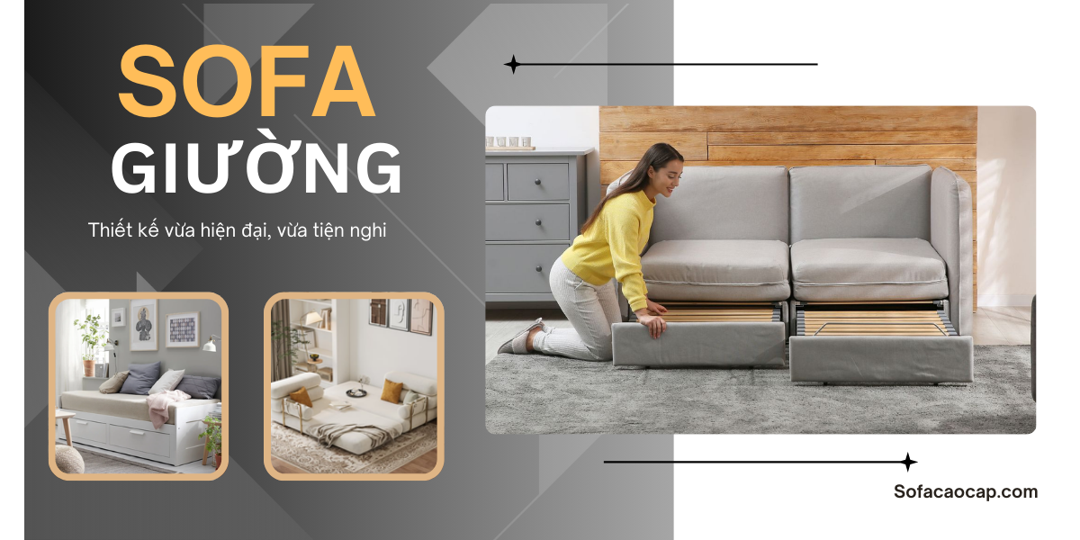 Sofa giường tiện nghi giúp người sử dụng tiết kiệm tối đa diện tích