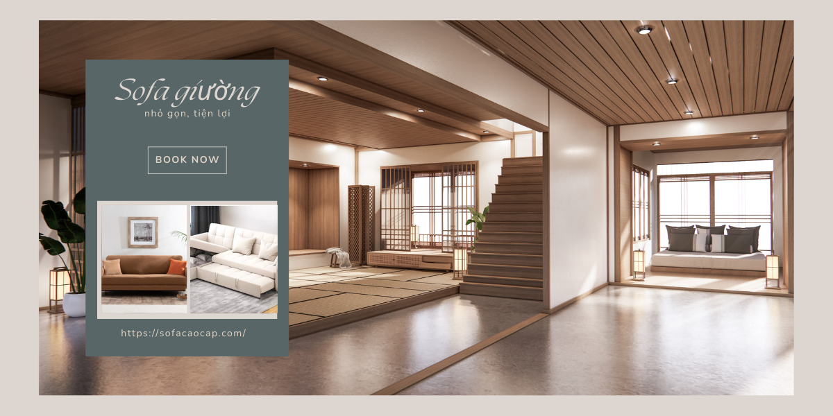 Bộ đôi sofa giường nhỏ cho phòng khách được yêu thích lựa chọn