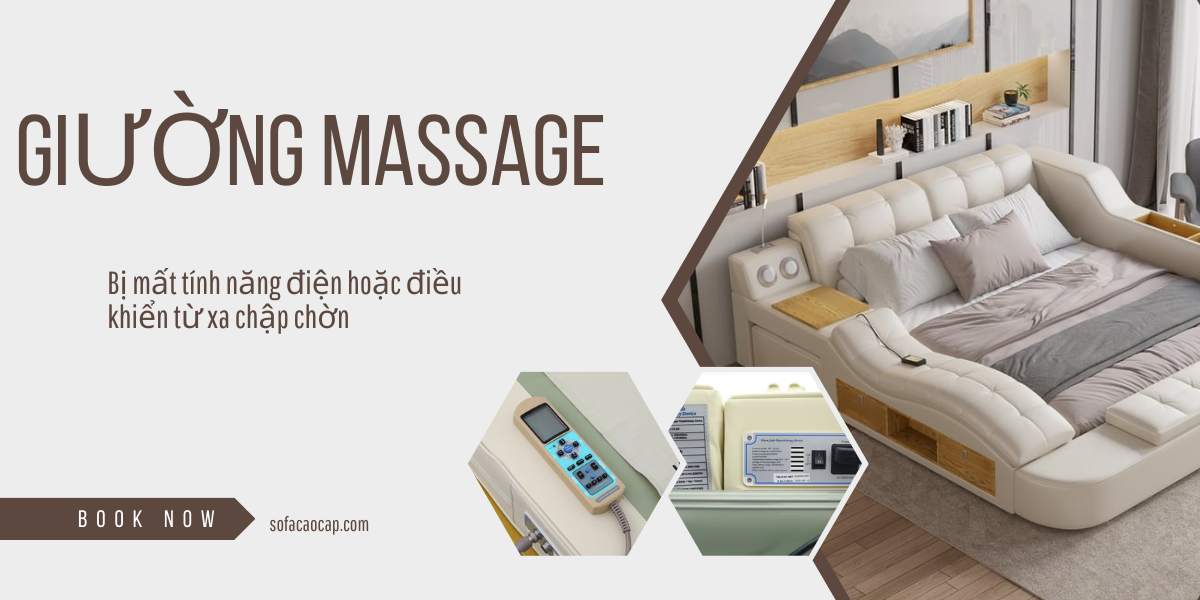 Giường ngủ massage gặp lỗi về điện hay điều khiển từ không hoạt động hoặc chập chờn