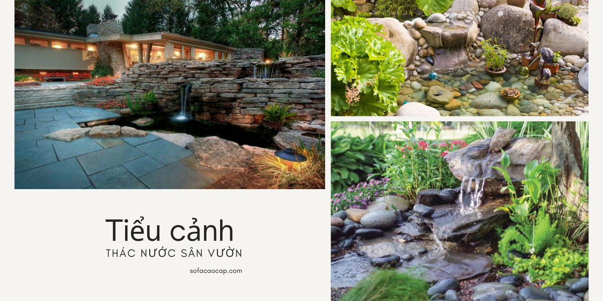 Tiểu cảnh giúp lấp đầy khoảng trống trong không gian và tạo nên nét khác biệt, ấn tượng cho căn biệt thự