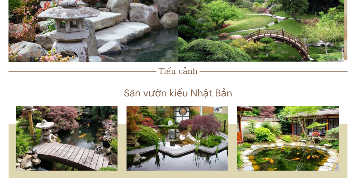 Tiểu cảnh sân vườn giúp không gian sống thêm xanh, thêm thoải mái và thư thái