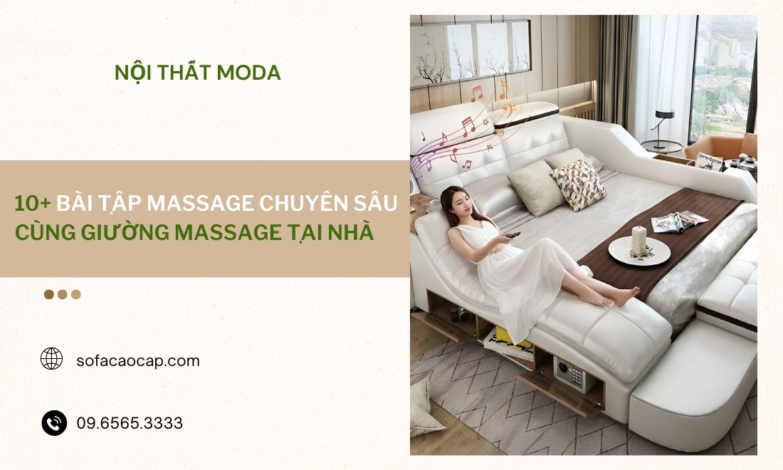 10+ bài tập massage chuyên sâu cùng giường massage tại nhà