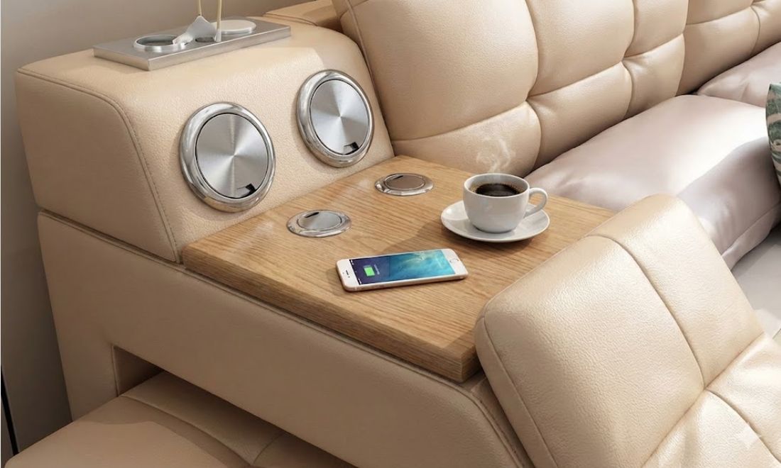 Bàn gỗ mini của giường ngủ massage đa năng cao cấp GM45