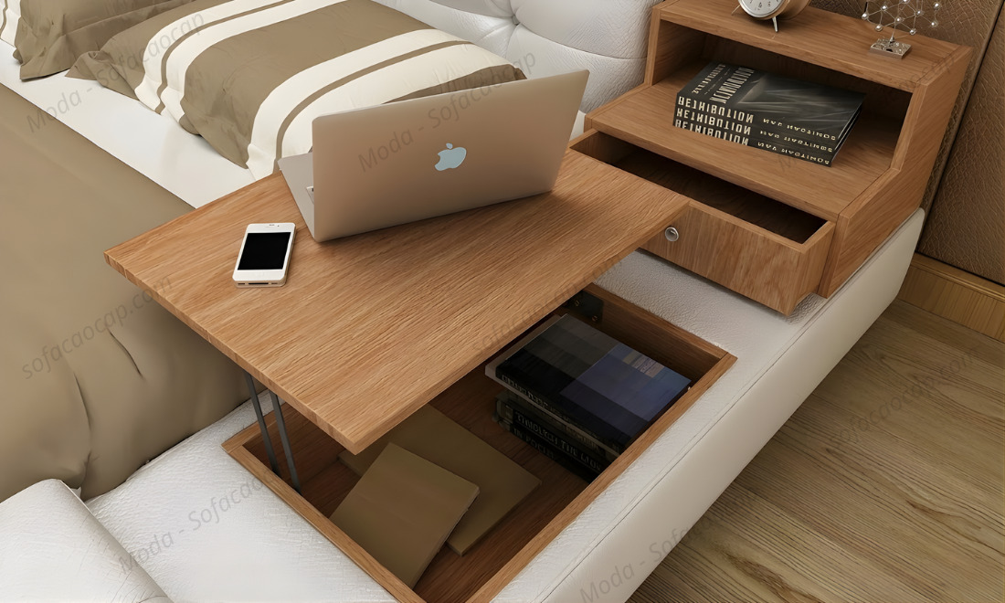 Bàn gỗ dùng để ngồi làm việc của giường ngủ thông minh giá rẻ gm035