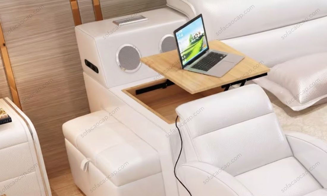 Giường đa năng GMX047 có bàn nâng hạ mini 