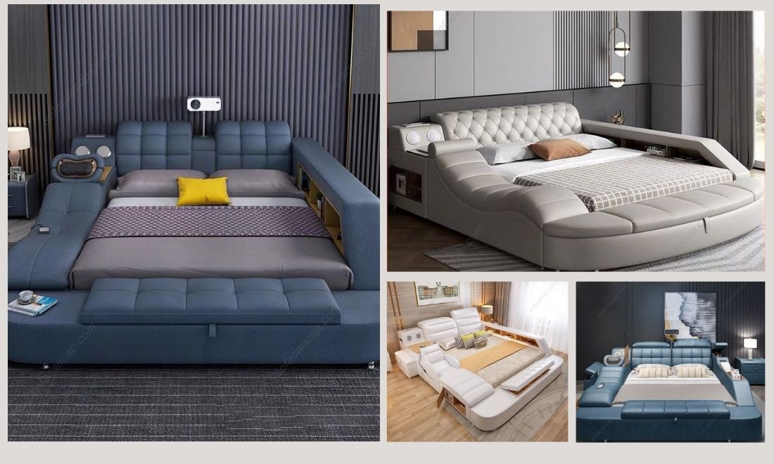 Đây là một số mẫu giường mát xa tích hợp giường ngủ đang bán chạy tại Nội Thất Moda 