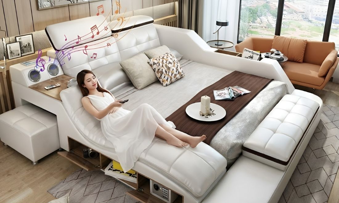 Nhiều gia đình Việt hiện nay đang chuyển dần sang mua giường massage để cơ thể được mát xa ngay tại nhà, thay vì ra ngoài tiệm spa như trước 