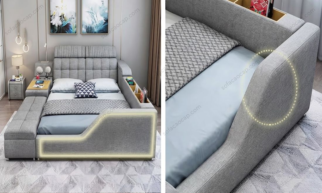 An tâm tuyệt đối cho giấc ngủ của bé yêu nhờ thiết kế thanh chắn bảo vệ cao và chắc chắn của GMX050