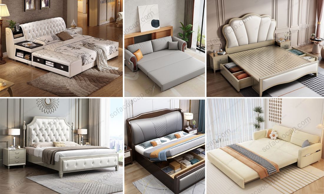 Một số mẫu giường hiện đại đang là best seller tại nhà Moda 