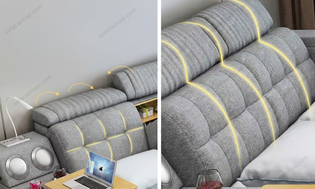 Phần tựa đầu giường của giường ngủ đa năng GMX050