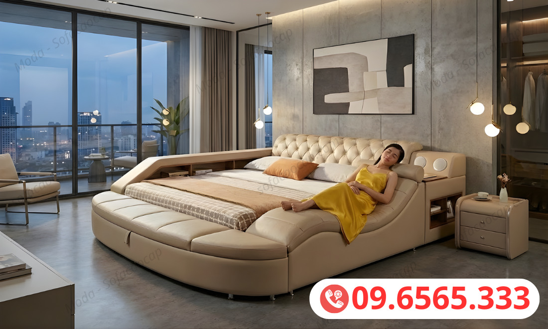 Giường ngủ thông minh đa năng Gm37 tại nhà chị Hoa 
