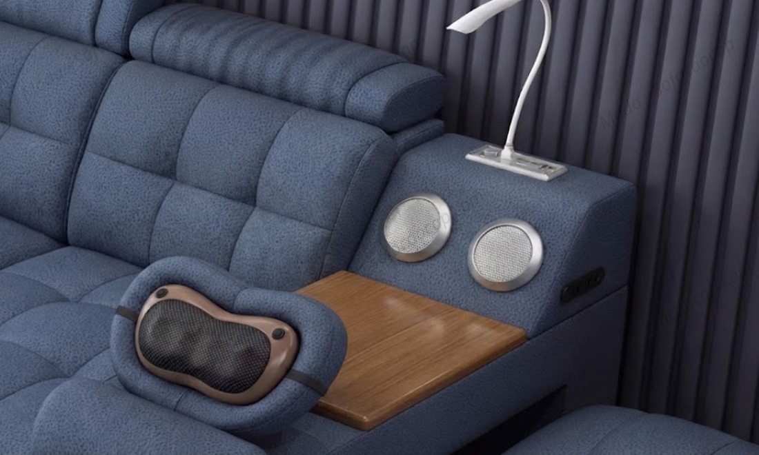 Giường ngủ hiện đại có loa bluetooth 