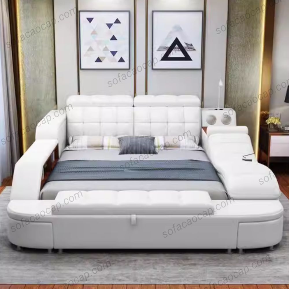 Giường thông minh GMX046 màu trắng