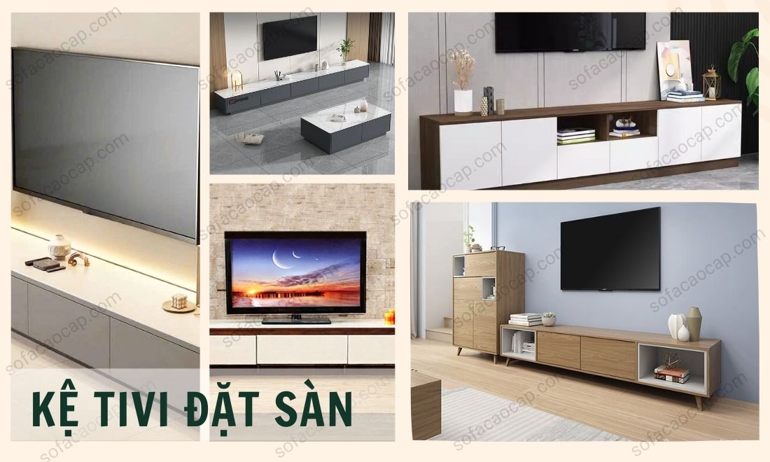 Loại này được đặt và tiếp xúc trực tiếp mới mặt của sàn nhà 