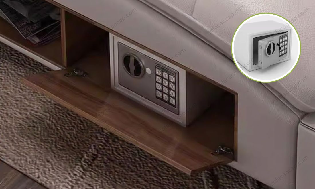 Giường ngủ massage GM45 hay GMX45 có két sắt an toàn 