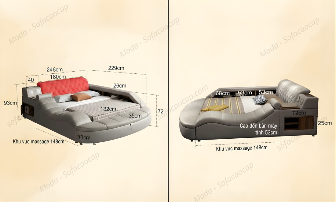 Kích thước của giường ngủ tatami GM 037