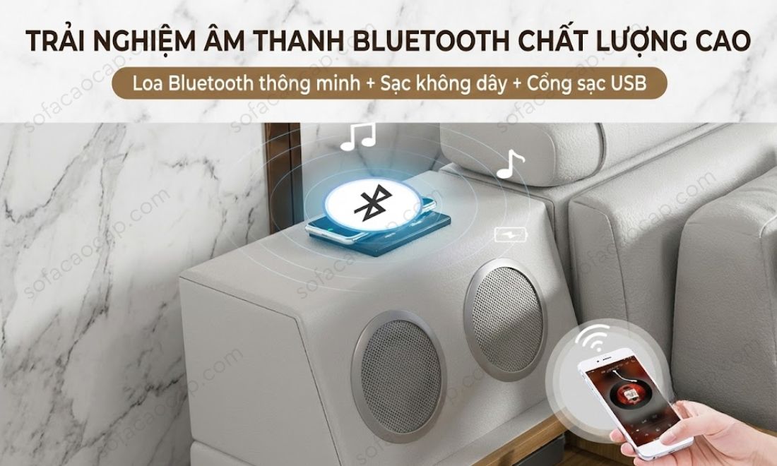 Loa Bluetooth của giường ngủ tích hợp ghế massage GM24