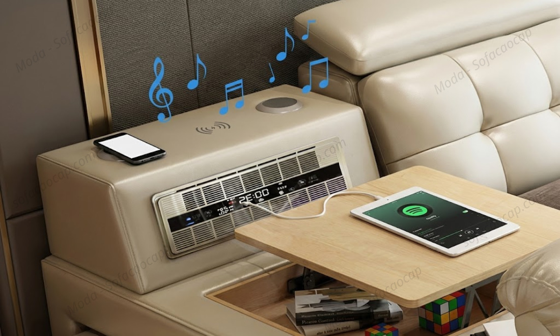 Loa Bluetooth của giường ngủ massage cao cấp đa năng GM039