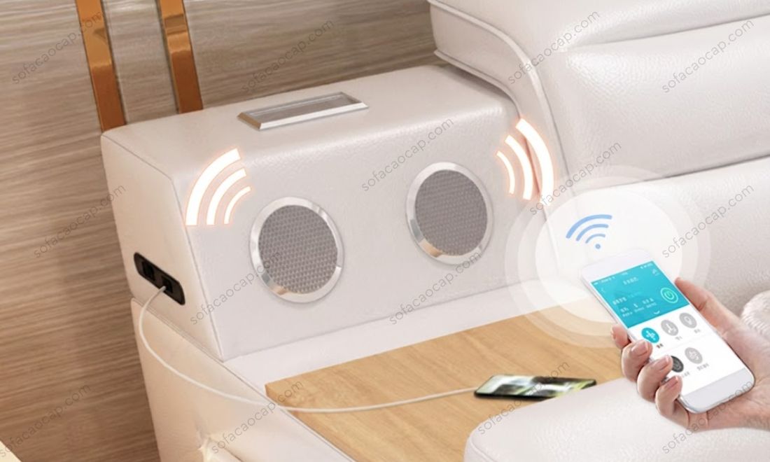 Giường ngủ mát-xa thông minh có loa Bluethooth để nghe nhạc 