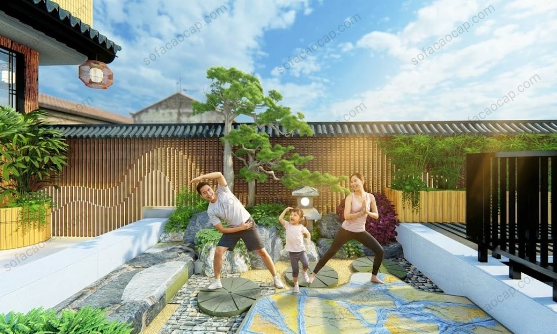 Tiểu cảnh sân thượng tác động rất lớn tới tâm trạng, tinh thần của gia chủ 