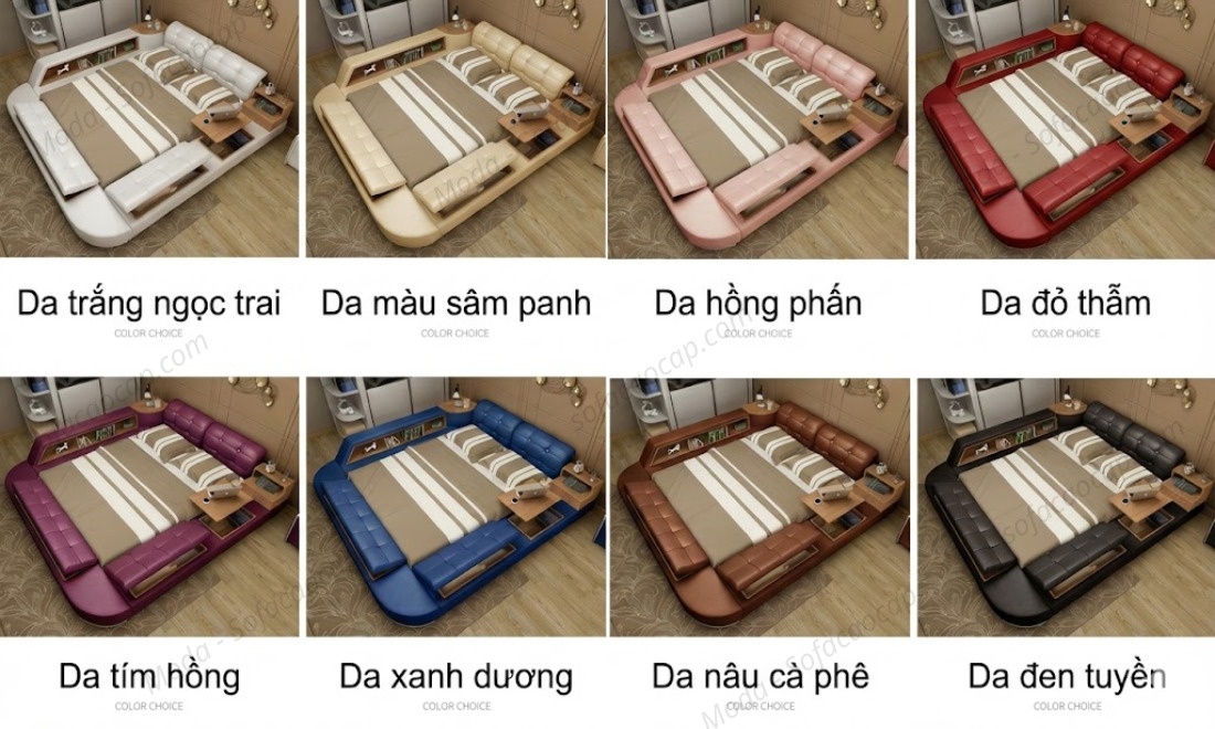 Bảng màu của giường ngủ thông minh đa năng GM 035