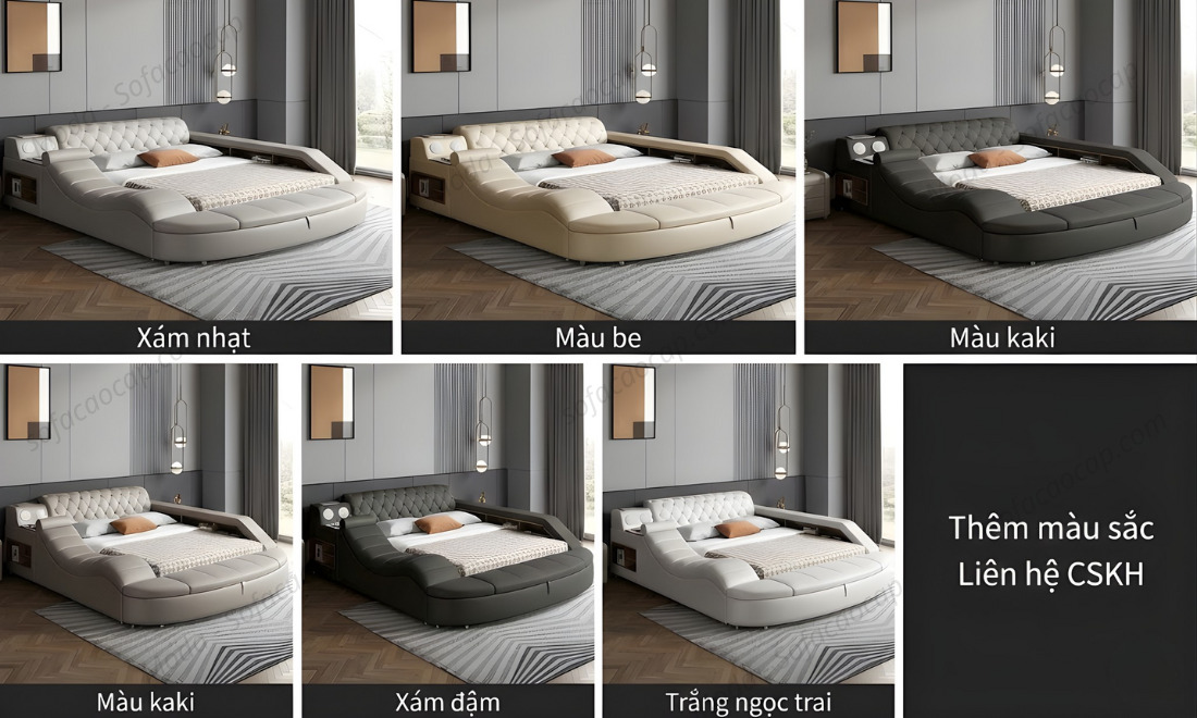 Các màu sắc của giường ghế massage đa năng Gm37