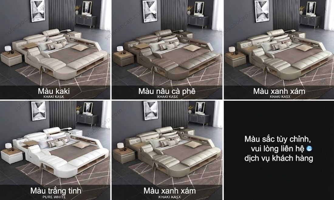 Bảng màu thời thượng từ Kaki lịch lãm đến Xám thanh lịch, dễ dàng tùy chỉnh theo cá tính riêng của anh chị.