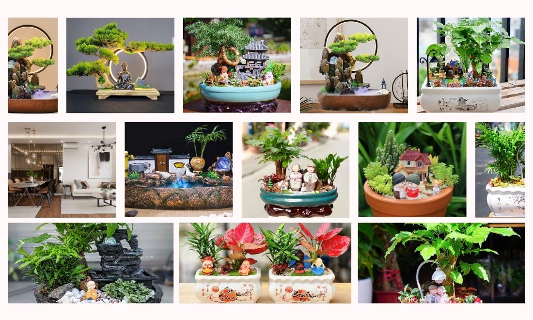 Sự kết hợp tinh tế giữa cây xanh, đá phong thủy và nước giúp điều hòa không khí, thu hút vượng khí và khai thông tài lộc.