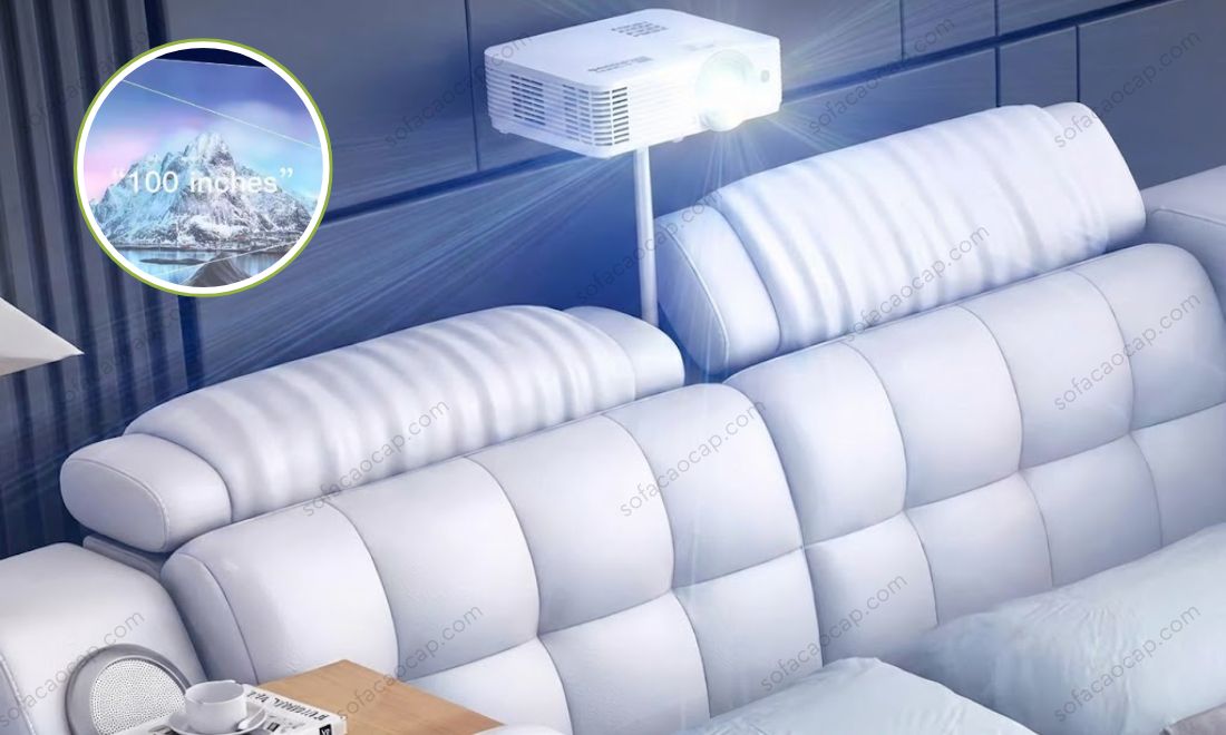 Giường ngủ massage GMX022 tích hợp máy chiếu phim mini hiện đại 
