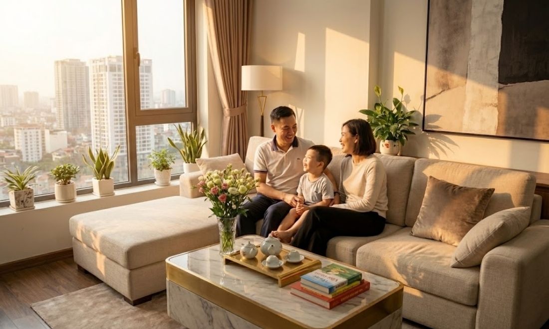 Sofa góc hình chữ L phù hợp với mọi không gian: Từ nhỏ như chung cư cho tới lớn như biệt thự, nhà phố,...