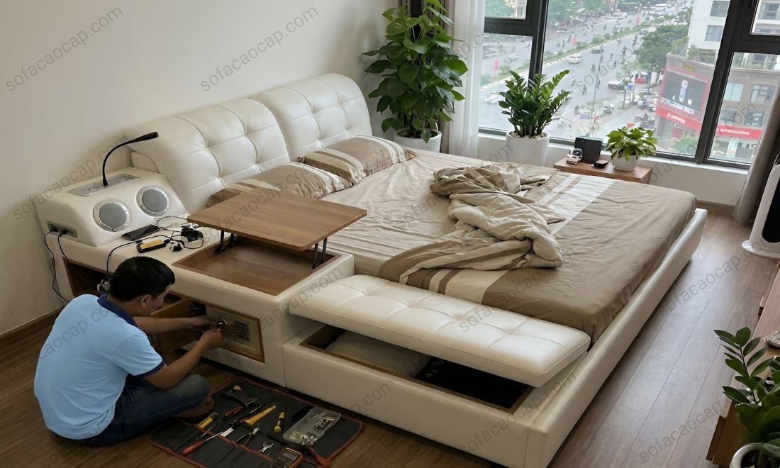 Đã là khách hàng mua giường massage của Moda thì trong suốt 10 năm đầu sử dụng, giường có bất kỳ sự cố gì, chúng tôi sẽ sửa chữa FREE 100% 