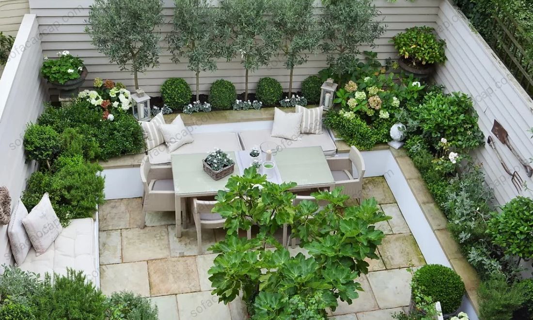 iểu cảnh sân thượng đẹp của biệt thự lớn