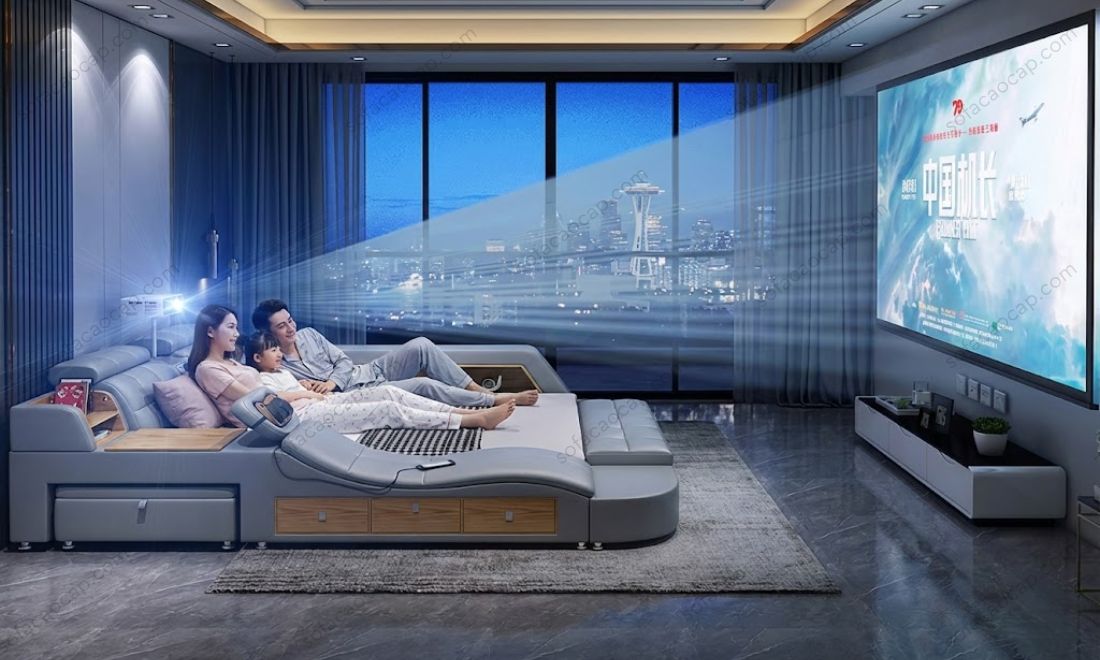 Trải nghiệm xem phim sống động ngay tại nhà cùng giường đa năng GMX044