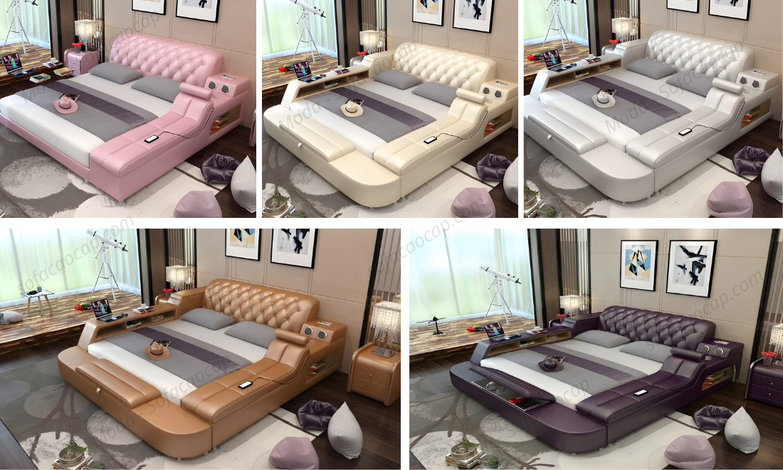 Các màu của giường đang sẵn có tại showroom của Nội Thất Moda