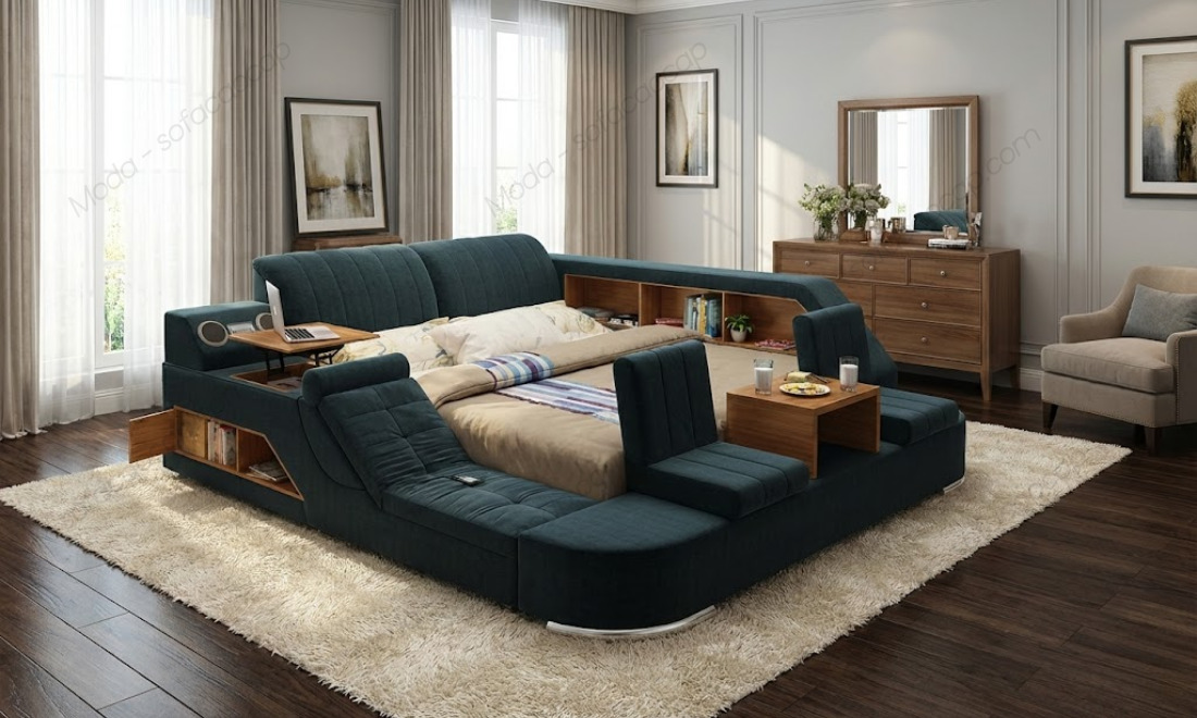 Tổng hợp các công năng của giường ngủ hiện đại GM 043