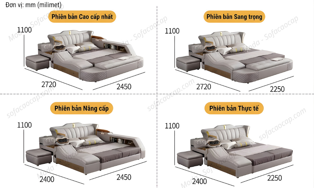 4 phiên bản mà Moda mang về cho khách hàng Việt 