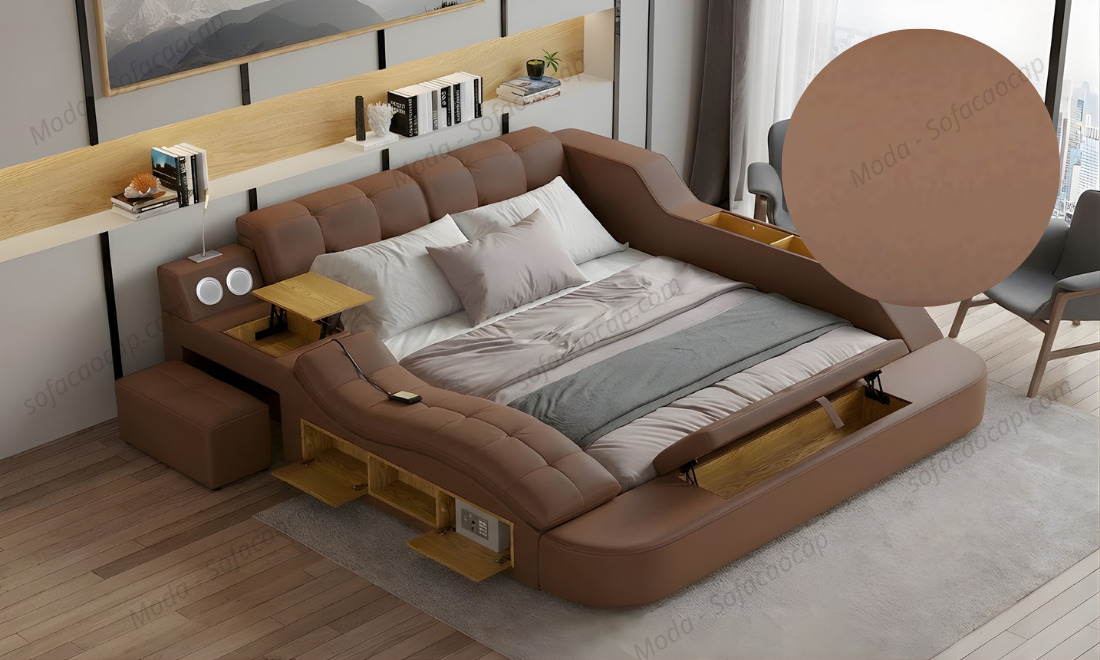 Toàn bộ bề mặt giường đều dược bao phủ bởi da 