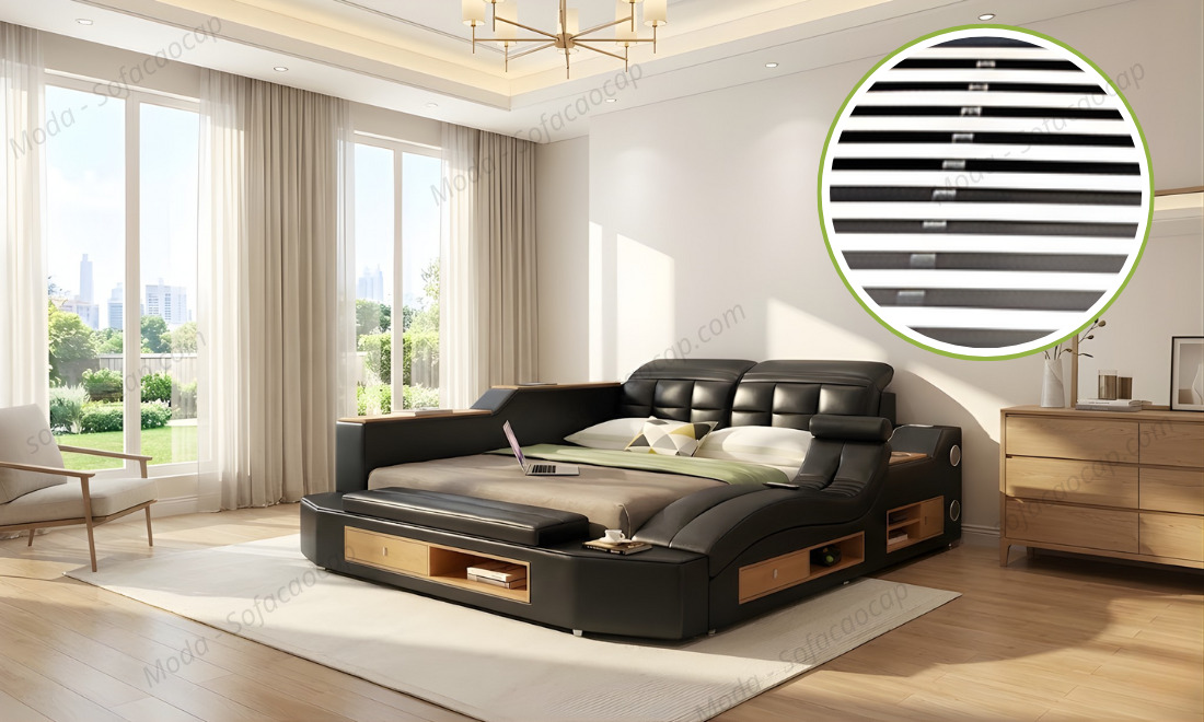 Hình ảnh khung giường của em giường ngủ M-Smart GM032