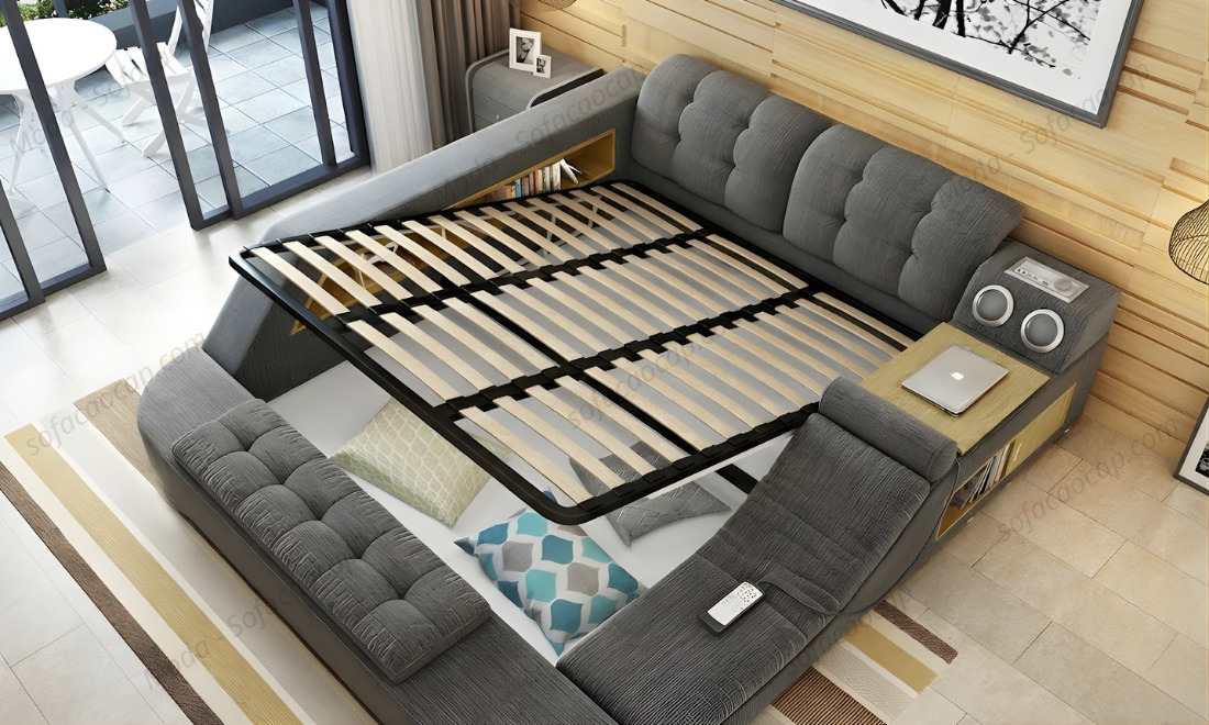 Nan giường được làm bằng gỗ thông Nga 