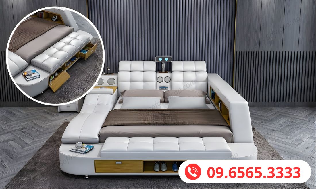 Chỗ để đồ cuối đuôi giường