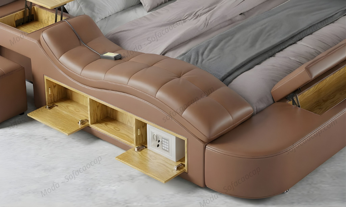 Giường ngủ tích hợp ghế massage cao cấp 
