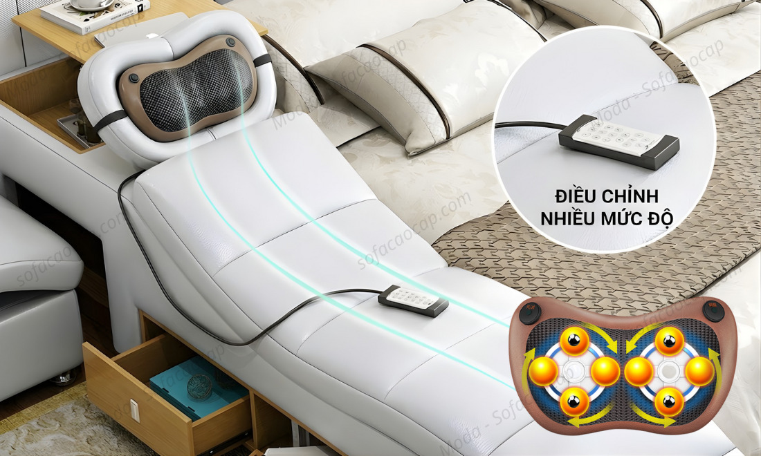 Giường ngủ thông minh đa năng kết hợp ghế massage điện cao cấp