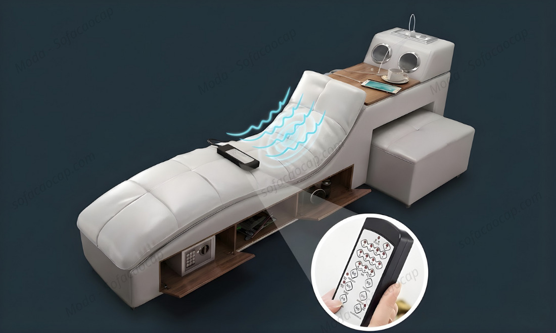 Giường ngủ tatami kết hợp ghế massage 
