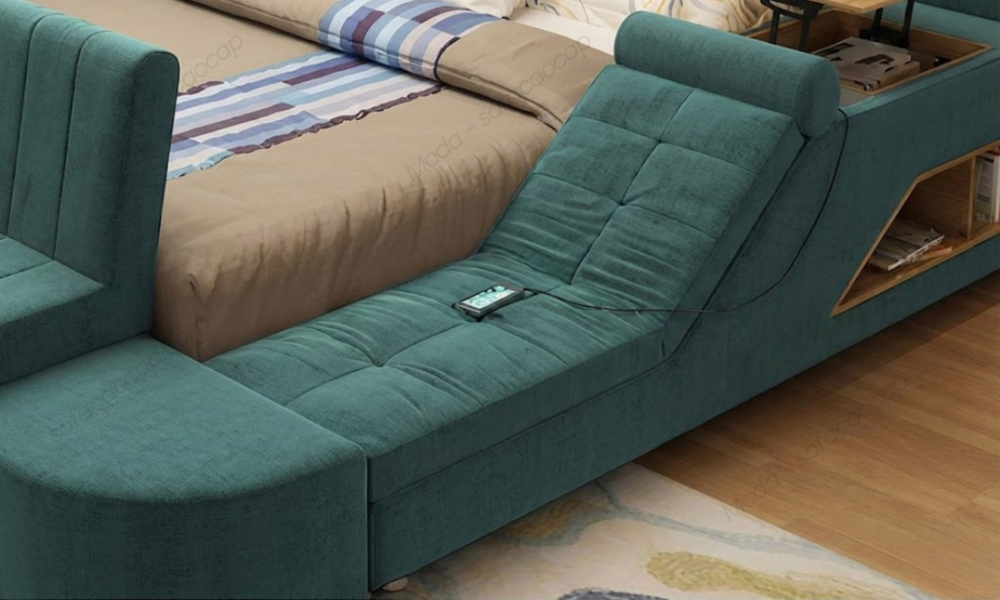 Giường ngủ tích hợp ghế massage điện cao cấp 