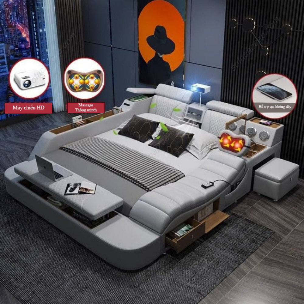 Giường ngủ có ghế massage GM15