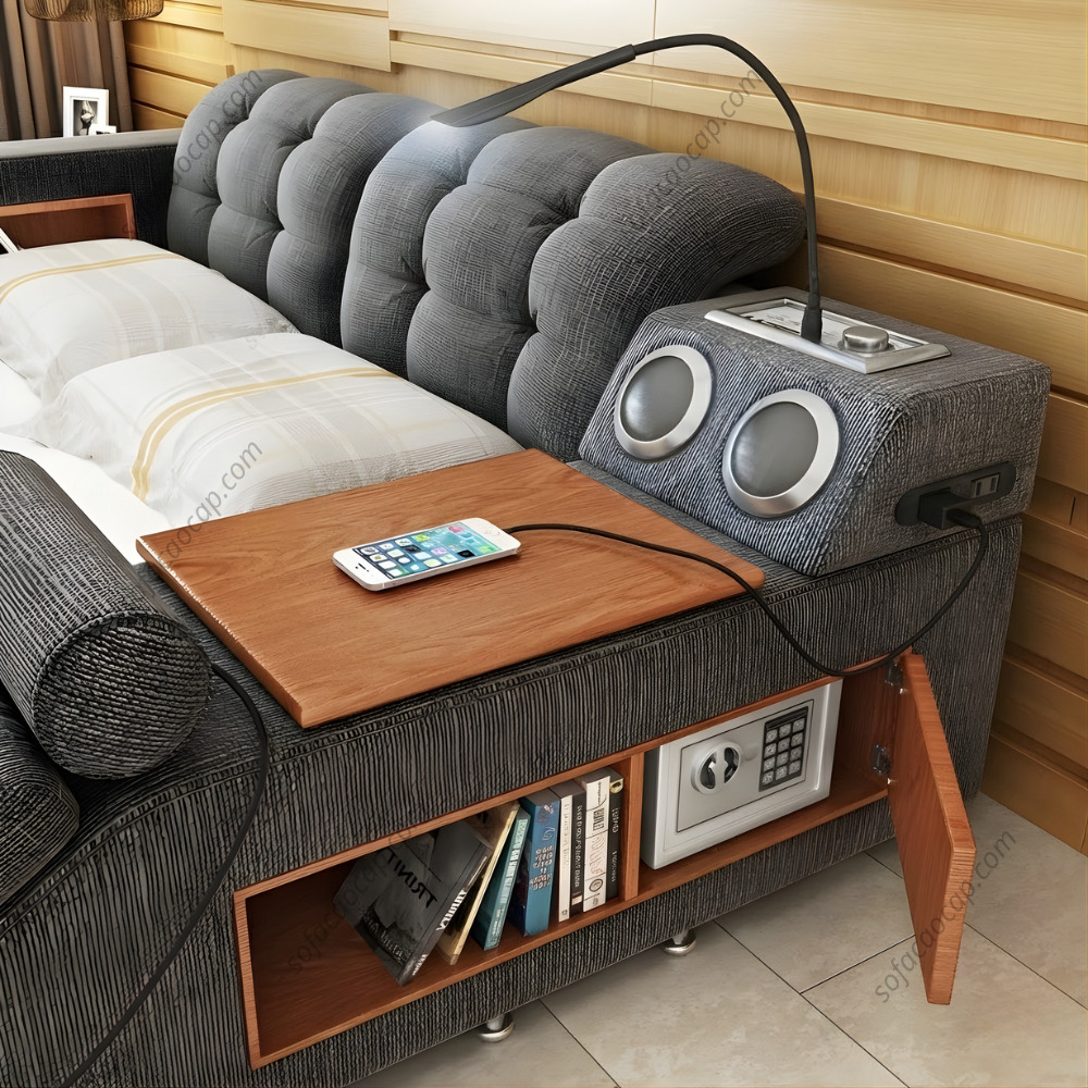 Đèn led phía đầu giường của giường ghế massage GMX033