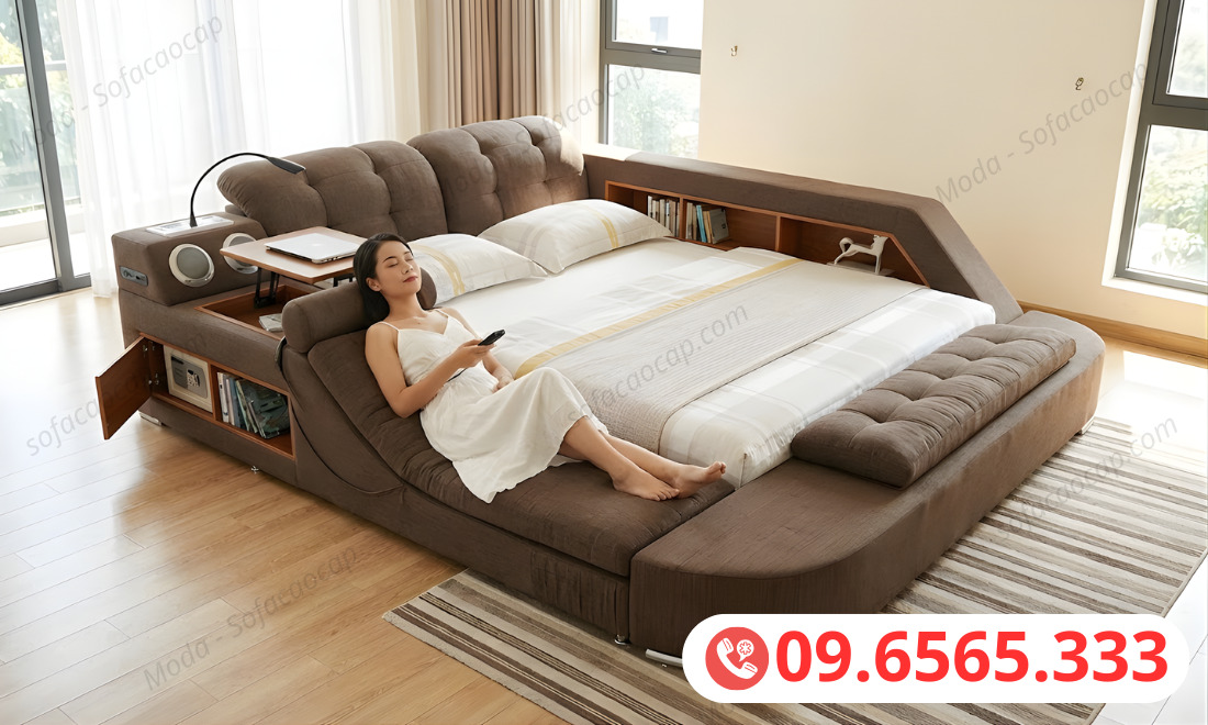 Giường ngủ thông minh M Smart GMX-033 tại nhà chị Thủy, tỉnh Thái Nguyên 